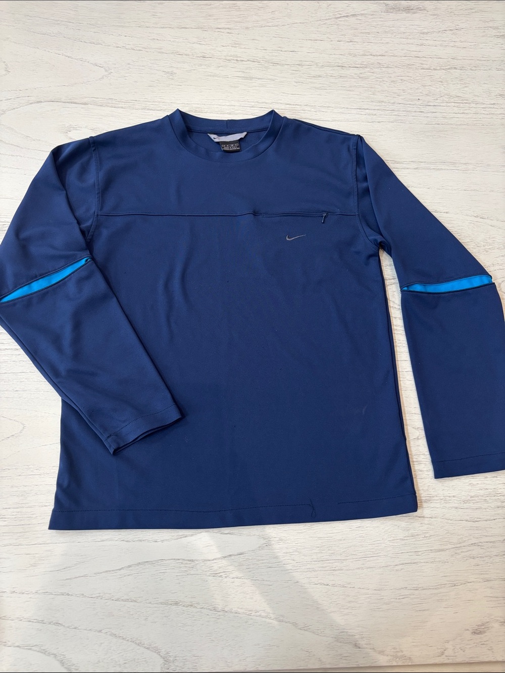 Nike Dri-Fit Crewneck Pullover Navy Blue Adult Small